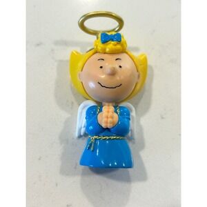 Peanuts Sally Brown Angel Figurine Blue Dress Halo Christmas Decor 1280LH01